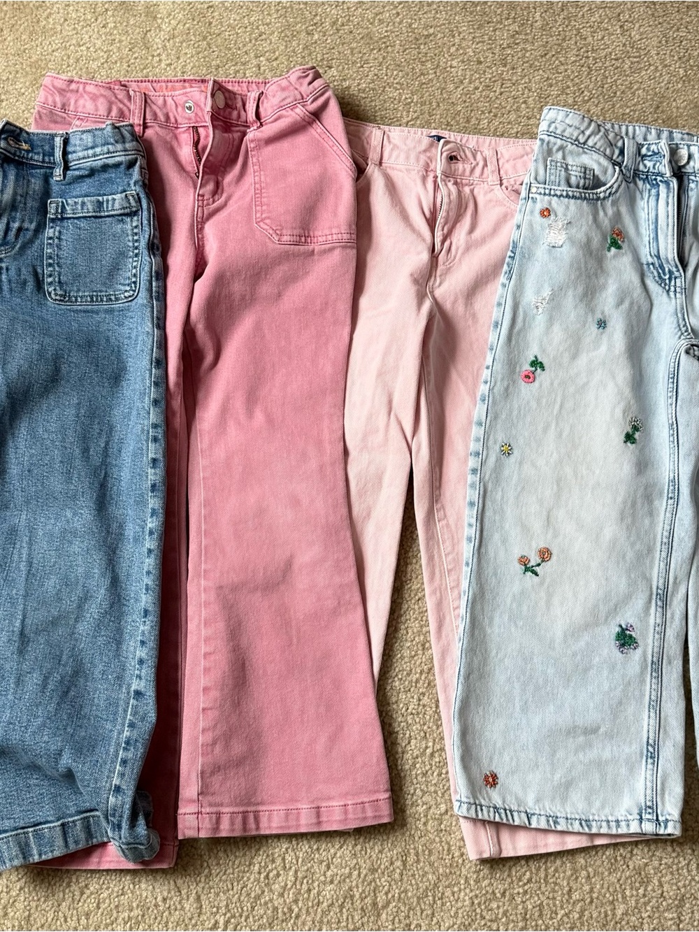 Crewcuts Girls Jeans and Pink Denim Mix